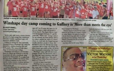 Winshape Camp Gaffney SC in the Gaffney Ledger